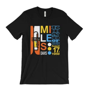 Miles Davis Kind Of Blue T-Shirt - jazz music - john coltrane - blue note vntg - Picture 1 of 6