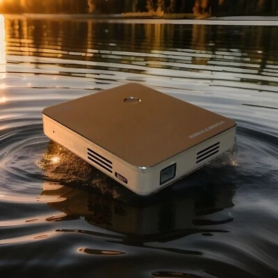 MDI M1 DLP Pocket Projector 854*480 Pixels 1080P Bluetooth Airplay - Gold - Image 1 of 4
