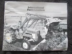 Original 1974 International Farm Loaders Brochure, 2350 Mount-O-Matic Loader - Picture 1 of 10