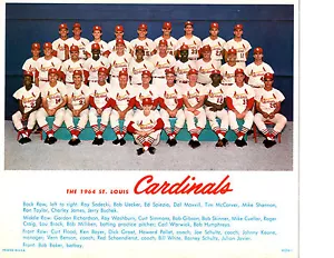 1964 ST. LOUIS CARDINALS 8X10 TEAM PHOTO MISSOURI BASEBALL - Picture 1 of 1