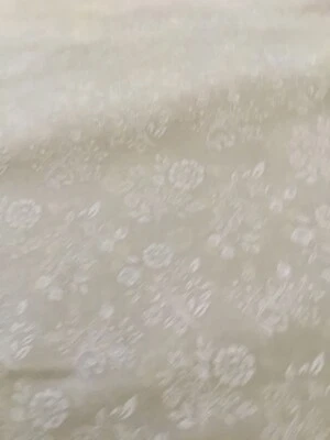 Flower Bouquet - White on Tint Cotton Fabric - Blender Fabric - 1/2 yd - Image 1 of 3