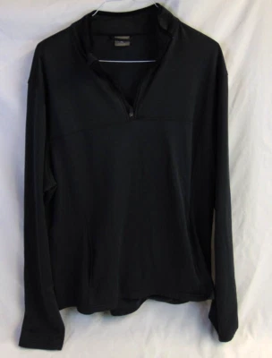 Great Northwest Men's XL Black 1/4 Zip Long Sleeve Sweater - Image 1 of 4