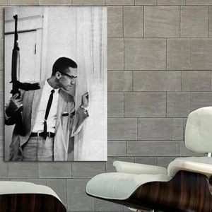 Póster y lienzo EB003 Malcolm X inspiración activista motivación - Imagen 1 de 6
