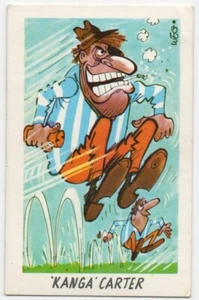 1973 Sunicrust Weg's Footy Funnies KANGA CARTER North (Hey Mums Blue Back) - Picture 1 of 2