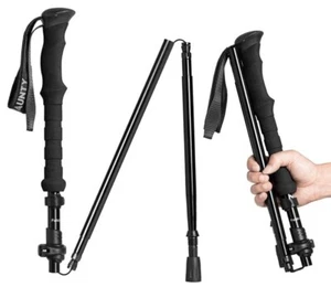 CLINE Travel Folding Trekking Hiking Pole with Carrying Case, Collapsible Cane - Picture 1 of 6