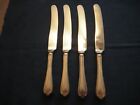 Set of 4 vintage silver plate Harrison Fisher & Co Trafalgar table knives