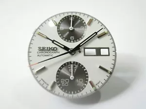 NUOVO OROLOGIO CRONOGRAFO VINTAGE PANDA 6138-8020/8021 QUADRANTE LUCIDO E LANCETTE - Foto 1 di 5