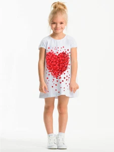 Mädchen Sommer Kleid Kurzarm Gr. 122, 134 - Bild 1 von 2