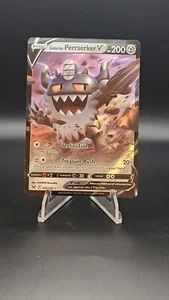 Galarian Perrserker V 129/196 Swsh11: Lost Origin Holo Ultra Rare Playable Mint  - Imagen 1 de 2