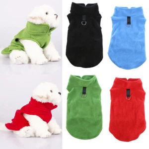 Pet Dog Cat Warm Fleece Vest Clothes Coat Puppy T Shirt Sweater Winter Apparel * - Picture 1 of 36