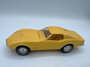 VINTAGE AMT TAXI CAB/DAYTONA YELLOW 1969 CHEVROLET 427 CORVETTE DEALER PROMO CAR - Picture 1 of 17