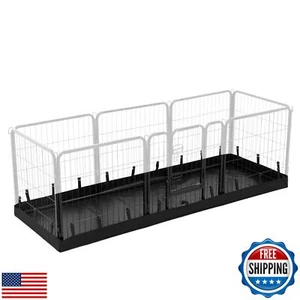 PJYuCien Rechteck Hund Laufstall Bodenauflage - passt 8 Platten 24" Breite Metall Hund - Bild 1 von 5