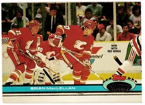 1991-92 Stadium Club #206 Brian MacLellan Detroit Red Wings - Picture 1 of 2