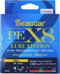 KUREHA SEAGUAR PE X8 LURE EDITION 150m #0.8 PE Braid Line - Picture 1 of 4