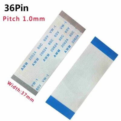 FFC/FPC Flexible Flat Cable Pitch 1.0mm 36-Pin 36P 80C 60V VW-1 50-3000mm W:37mm - Image 1 of 4