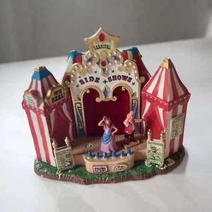 RARE Lemax Carnival Side Show 64492 Missing Parts/Flaws Lighted Ceramic - Picture 1 of 17
