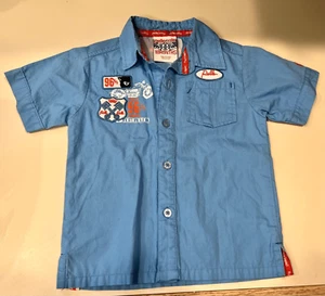 Pelle Pelle Biker Hemd mit Knopfleiste 18 Monate Kinder - Bild 1 von 4