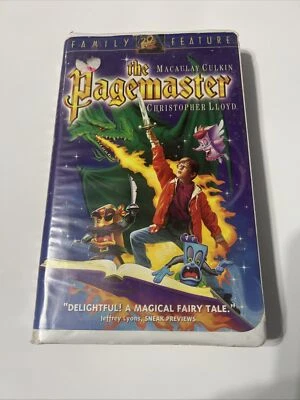 The Pagemaster (VHS, 1995, Clamshell) Macaulay Caulking & Christopher Lloyd - Image 1 of 3