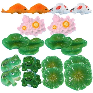 Micro Landscape Ornaments Miniature Animals Artificial Lotus Decorate New - Picture 1 of 12