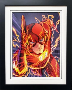Póster de cómic acoplado DC ""The Flash Vol 4 #1" ENMARCADO PERSONALIZADO MANAPUL BUCCELLATO - Imagen 1 de 4