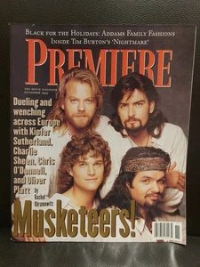 Premiere Magazine November 1993 Musketeers: Sutherland, Sheen, O'Donnell, Platt - Picture 1 of 1