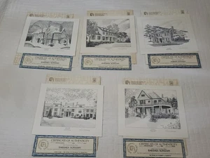 Vintage International Archives Litho Prints Homes by Richard V. Sebring Lot 5 - Bild 1 von 14