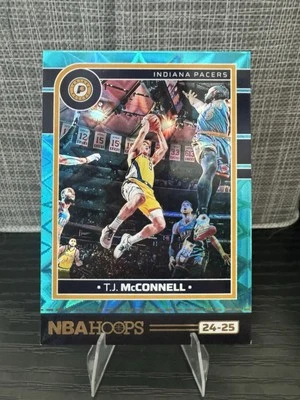 2024-25 NBA Hoops - T.J. McConnell Teal Explosion SP #49 - Image 1 of 2
