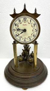 Vintage Deutsch Schwarzwald 400 Tage Jubiläum Kaminuhr für Teile oder Reparatur - Bild 1 von 8