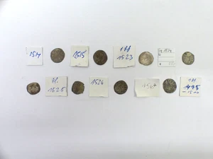 8 monedas de plata Nuremberg 1 crucero 1514, 1515, 1523, 1524, 1525, 1526, 1567, - Imagen 1 de 17