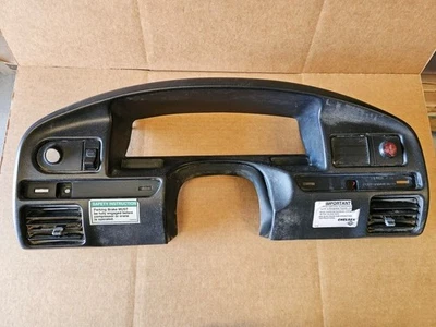 1997 Ford F350 7.3L 4x2 OEM FACTORY Black Dash Speedometer Cluster Bezel Trim - Image 1 of 4