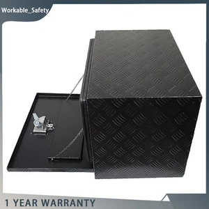 24” Aluminum Truck Tool Box w/ Lock Trailer Pickup Underbody TruckBed Storage - Picture 1 of 18