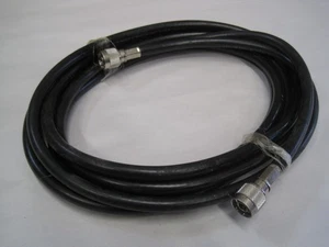 US MADE RG-8U 15ft N Male to N Male Coax Cable Ham Commercial Radio - Picture 1 of 2