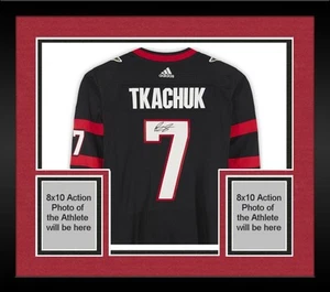 Framed Brady Tkachuk Ottawa Senators Signed Black Authentic Jersey - Picture 1 of 5