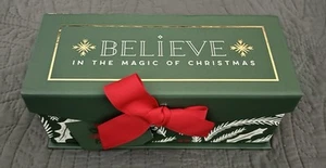 New - Place & Time Decorative/Holiday/Christmas Gift Box w/ Lid Magnetic Closure - Picture 1 of 15