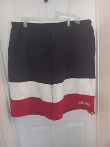 Boston Red Sox Men’s Fanatics Athletic Shorts Navy Red Blue with Logo Size 4XLT  - Picture 1 of 9