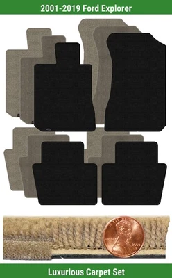 Juego de alfombrillas Lloyd Custom Luxe para Ford Explorer 2001-2019 (4 piezas) #LY7 Foto 1 de 4