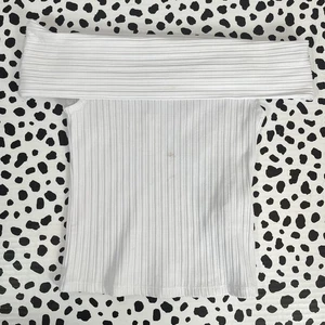MADEWELL NWD Women's Ribbed Eyelet White Off-the-Shoulder Top XXS NR359 - Picture 1 of 7