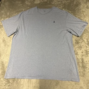 Polo Ralph Lauren Camiseta Para Hombres 3XLT Azul Manga Corta Poni Cuello en V Camiseta Algodón - Imagen 1 de 8