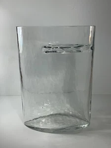 Vintage 70er Jahre Oggetti Alfredo Barbini Murano mundgeblasene Glas Vase 10 Zoll Signiert - Bild 1 von 12
