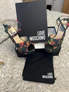 Love moschino Wedge Strappy Sandles 4/37 - Picture 1 of 6