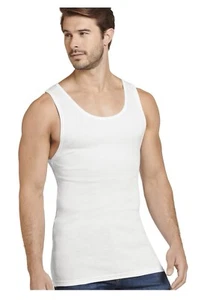 Jockey Men's Made in America 100% Cotton Tank - 2 Pack M (38-40) White - Picture 1 of 5