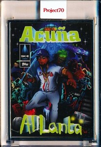 Topps Project 70 Card 366  Ronald Acuna Jr DJ Skee Artist Proof 15/51