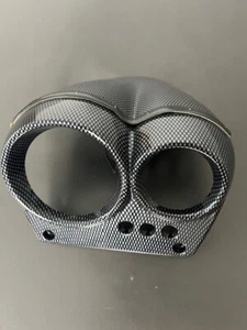 LED Tachoabdeckung Carbon-Look für Yamaha Aerox YQ50 MBK Nitro – Cockpit Blende - Bild 1 von 5