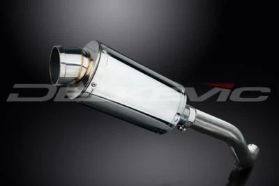 Silenciador ovalado de acero inoxidable Delkevic 9" - escape Honda VFR800 Interceptor 1998-2001 Foto 1 de 3