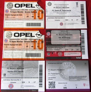 Sammlertickets - FC Bayern München - div. Wettbewerbe - Zeitraum 2001 bis 2020 - Bild 1 von 1