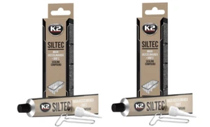 2x Dichtmasse Graphit +300°C 90g Ventildeckel Ölwanne Wasserpumpe K2 Siltec W003 - Bild 1 von 10