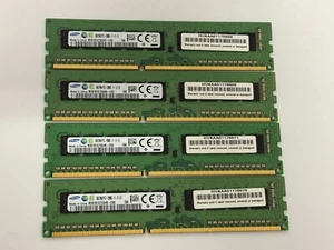 32GB RAM Server SAMSUNG M391B1G73QH0-CK0 DDR3 PC3-12800E ECC 2Rx8 1600Mhz 4x8GB - Afbeelding 1 van 1