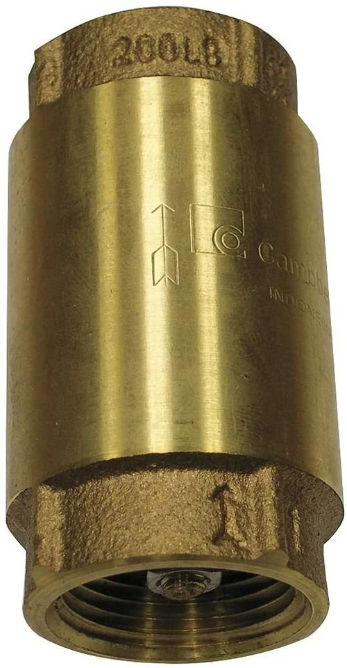 Campbell 1-1/4 Inch Solid Brass Check Valve CV-5T F - Image 1 of 1