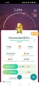 Shiny Charmander Pokemon Trade Go - Picture 1 of 2