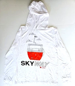 Disney Parks Skyliner Langarm Hoodie Shirt Weiß Neu XL Neu - Bild 1 von 4